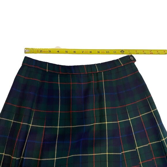 Vintage Pendleton Signature Tartan Skirt Sz 6 Midi Plaid Wool Preppy Academia - Picture 12 of 12